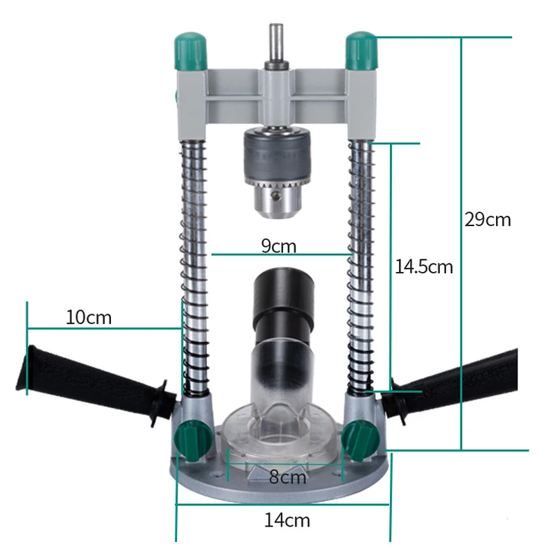 Imagem -03 - Suporte de Broca de Ângulo Ajustável Suporte de Posicionamento para Furadeira Elétrica Ângulo Reto Ferramentas de Carpintaria 1.513 mm