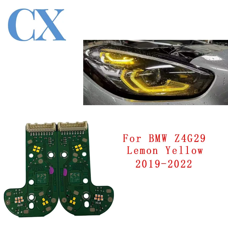 

Yellow Angel Eye LED DRL Boards for 2019 2020 2021 2022 2023 2024 BMW Z4 G29 Headlight Daytime Running Light Turn signal Chips