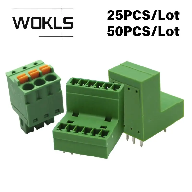 FK‑MCP1.5/-ST‑3.81 15EDGKD Screw‑Free Quick Pluggable PCB Terminal Block, 3.81mm Pitch Double Layer 15EDGVT 15EDGRT Connector
