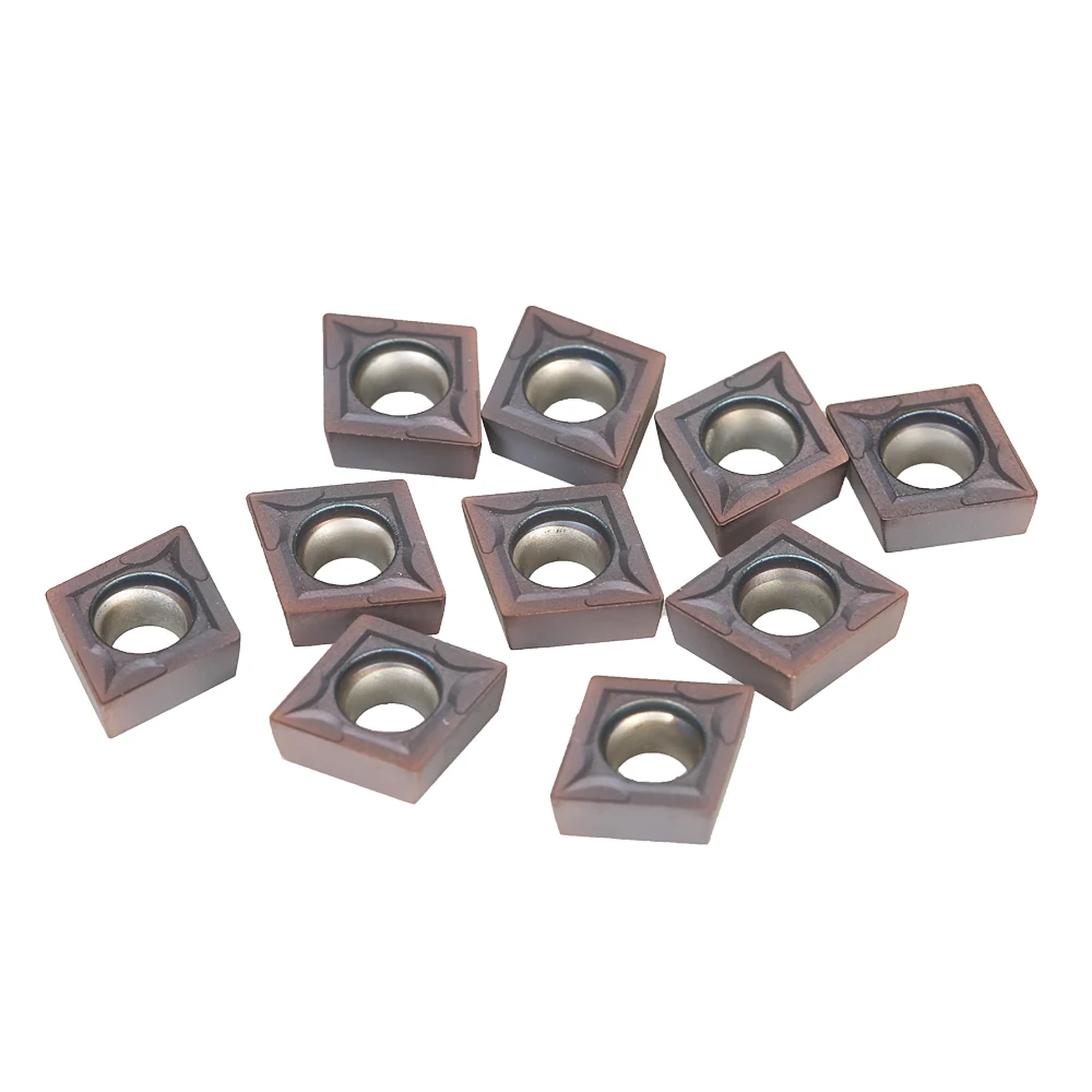 10 قطعة/صندوق CCMT09T304 VP15TF كربيد إدراج CCMT 09 T3 / CCMT32.51 إدراج مخرطة شفرات طحن تحول أداة #4
