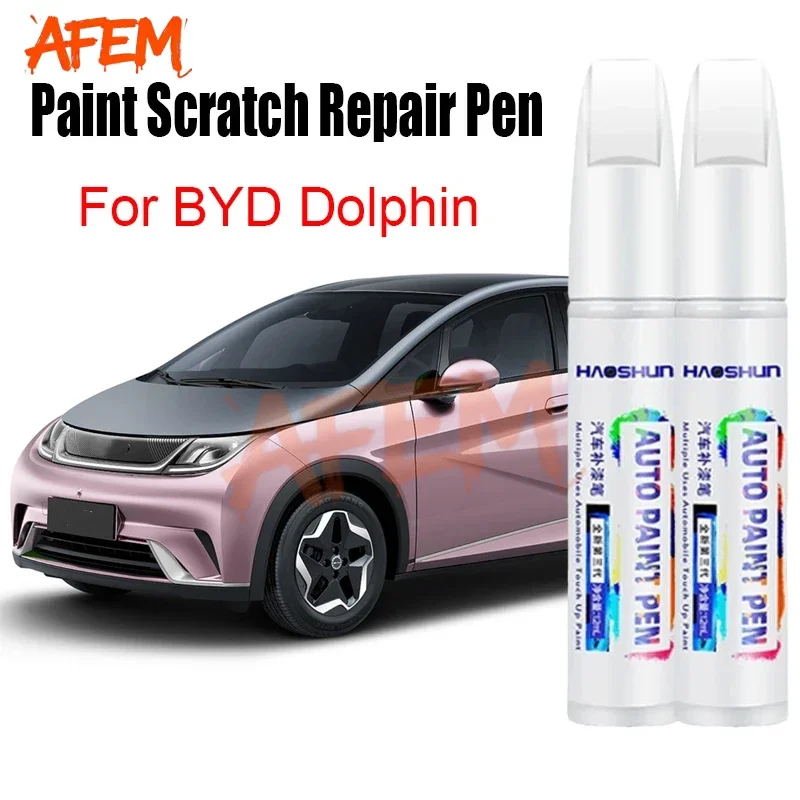 Paint Scratch Repair Pen for  BYD Dolphin / BYD Dolphin Surf Touch-Up Paint Accessories Black White Blue Gray Purple Pink