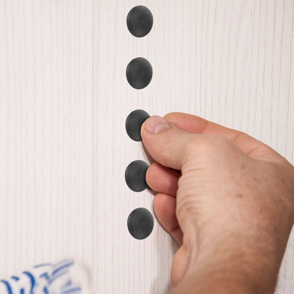 200 Uds tapas de cubierta de tornillo de plástico negro para tornillos cruzados tapones de orificio autorroscantes impermeables fijaciones de fijación decorativas tornillo de tapa