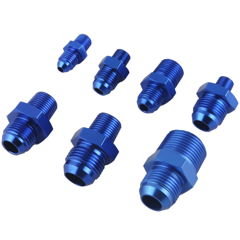 Blu maschio 4AN 4 An Flare a M12 M14x1.5(mm) raccordo diritto metrico AN4 a porta M14 * 1.5. Adattatore