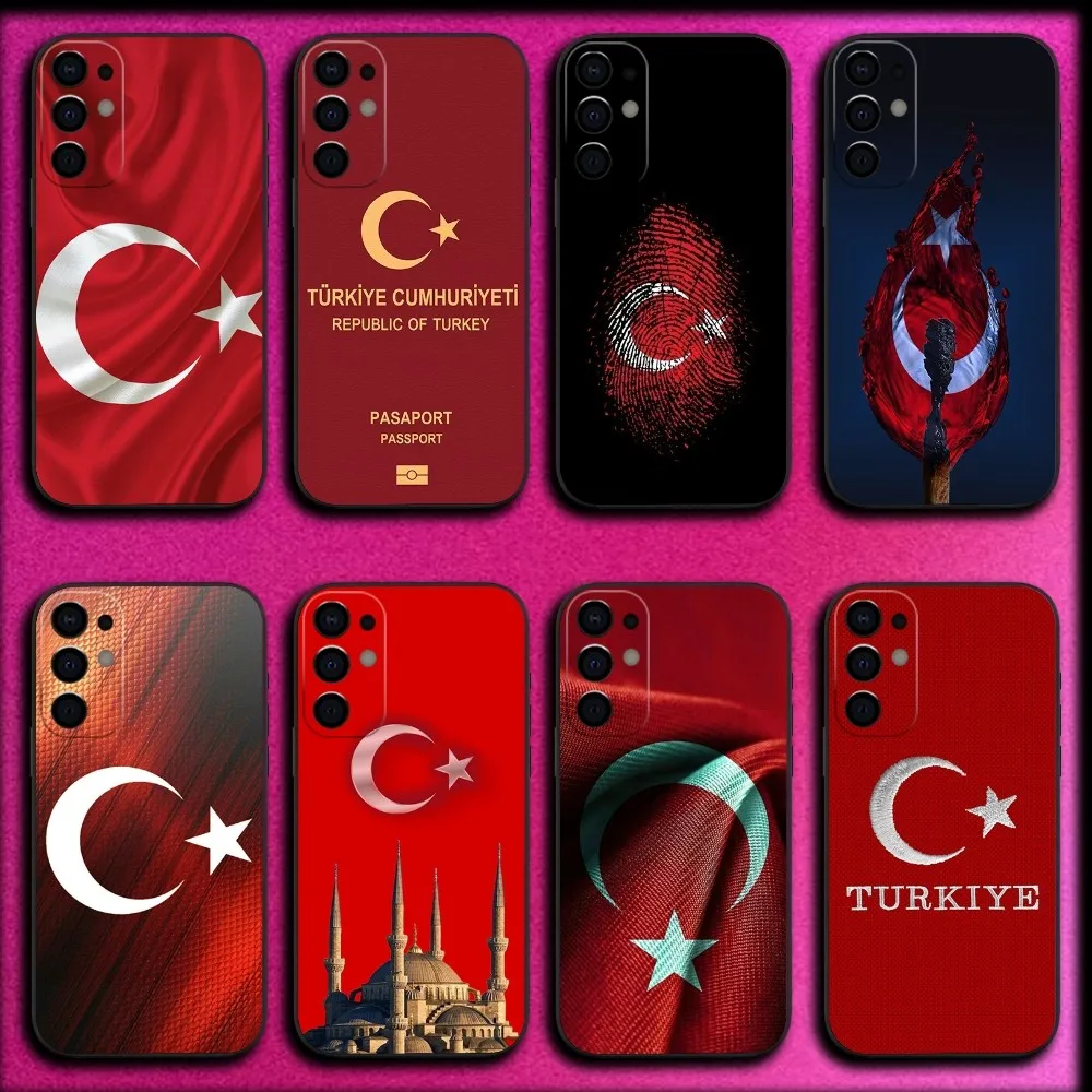 

Turkey Passport Turkish Flag Phone Case For Samsung S25,S24,S21,S22,S23,S30,Ultra,S20,Plus,Fe,Lite,Note,10,9,5G Black Cover