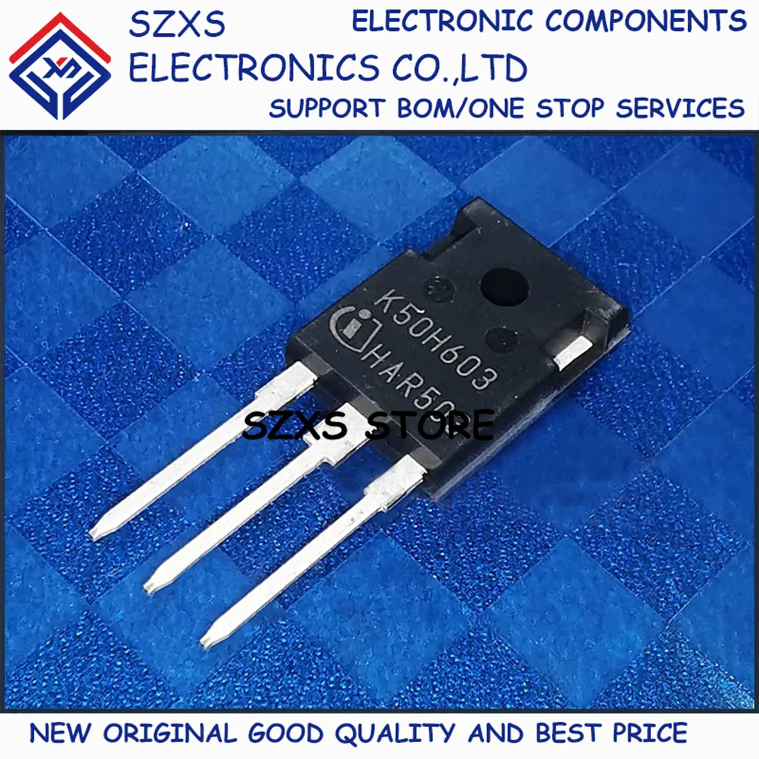 

New Original 5Pcs K50H603 IKW50N60H3 TO-247 600V 50A Powerful IGBT Transistor In Stock Electronic Components Good Quality