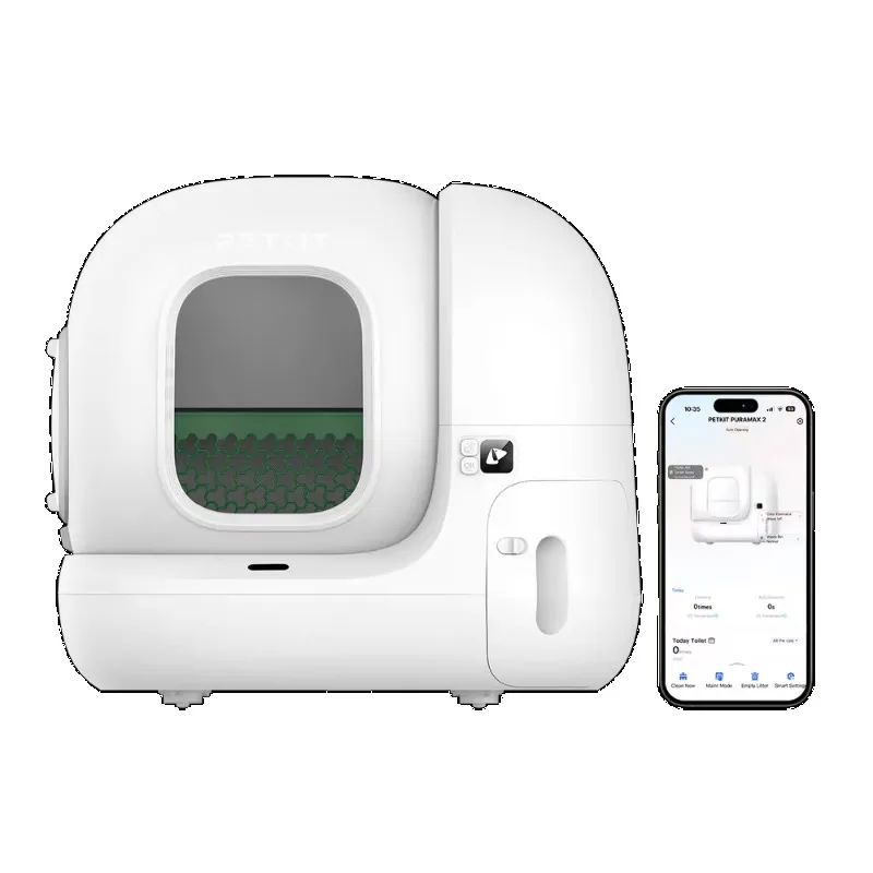 PETKIT PuraMax 2 Automatic Self Cleaning C-at Box with 2.4GHz Wi-Fi App Control A-ir Pu-rifier Spray and N50 Odor Eliminator