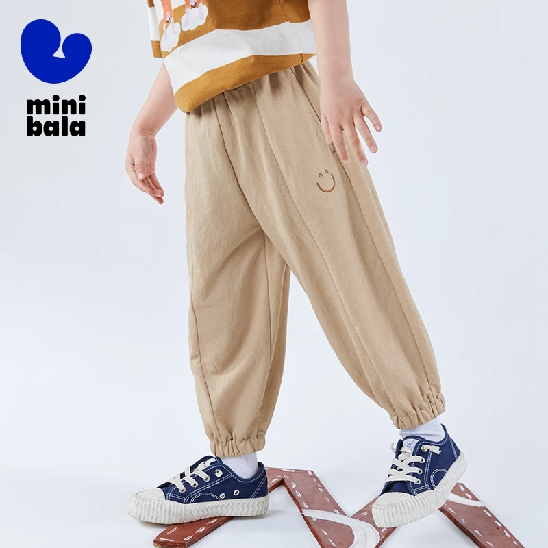 Mini Bala Long Pants New Parent-Child Outfit for Family of Three with Anti-Mosquito Pants