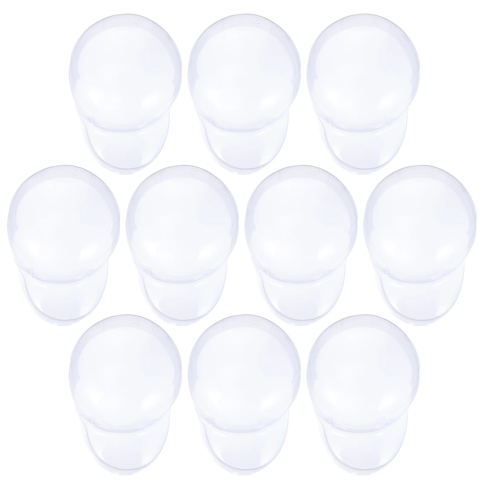 

10 Pcs Baseball Cap Support Display Holder Caps Holders Plastic Rack White Dad Hat Storage ganizer PVC Lightweight