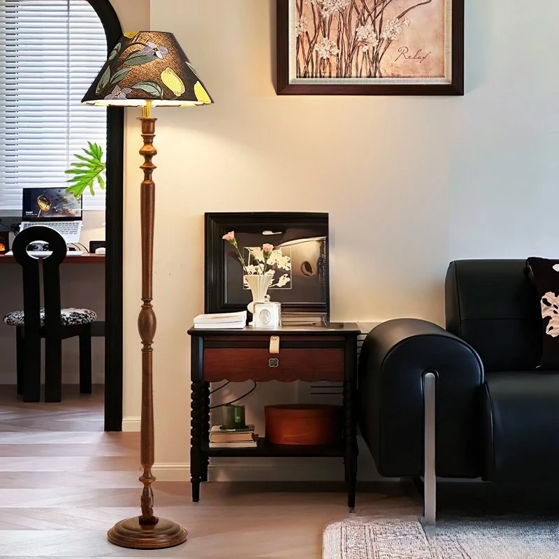 Atmospheric floor lamp: French secondhand study living room floor lamp
