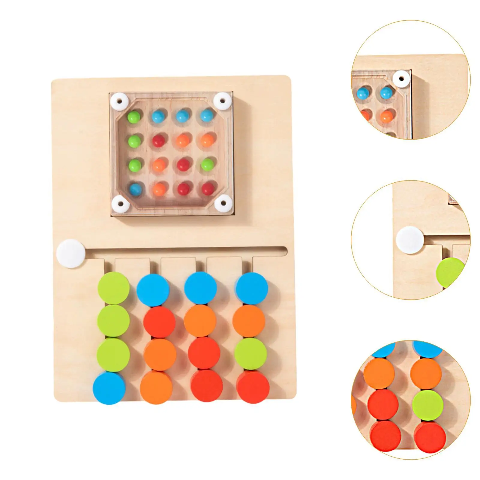 Color Matching Slide Puzzle Toy Fine Motor Skill Preschool Educational for Ages 3 4 Years Old Kids Boys and Girls Birthday Gifts