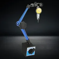 Magnetic Base Holder Stand Magnetic Flexible Base Holder Stand with Dial Test Indicator Gauge Blue Universal Dial Base Holder