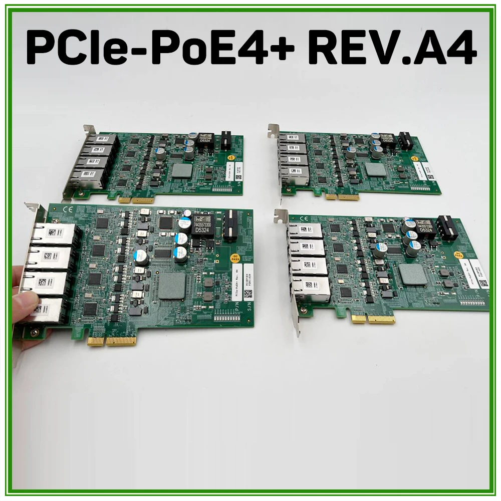 PCIe-PoE4+ REV.A4 1PCS Linghua Image Capture Card 4-channel PCI Express PoE
