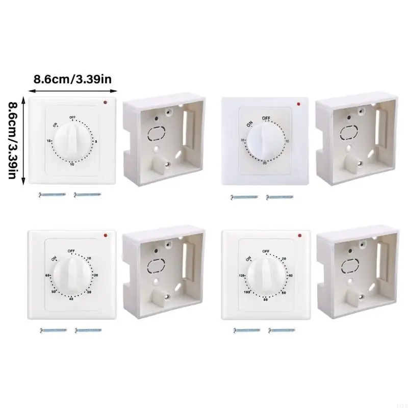 4XFD Mechanical Timer Swtiches Countdown Control Interruptor 86 Panel Timer Switches