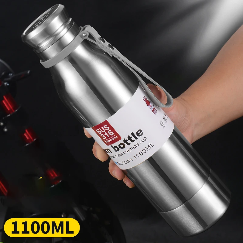 Tumbler Thermo Water Bottle Large Capacity Portable Outdoor Sports Water Bottle Tea Water Stainless Steel Thermos Vacuum Cup