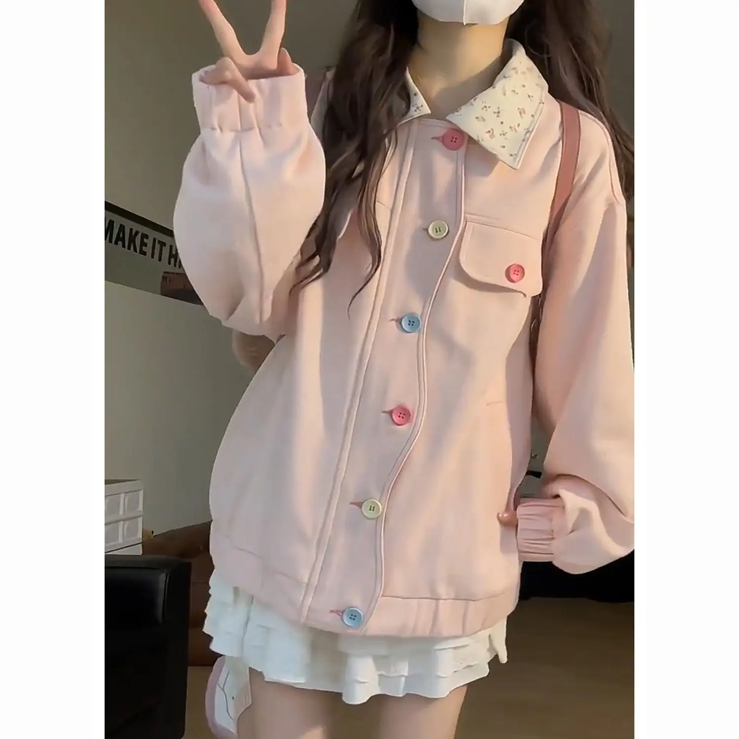 

Субкультура Готическое пальто на молнии с капюшоном Женская повседневная куртка в клетку в стиле панк Уличная одежда Осенние наряды Японский Kawaii Harjuku Chic