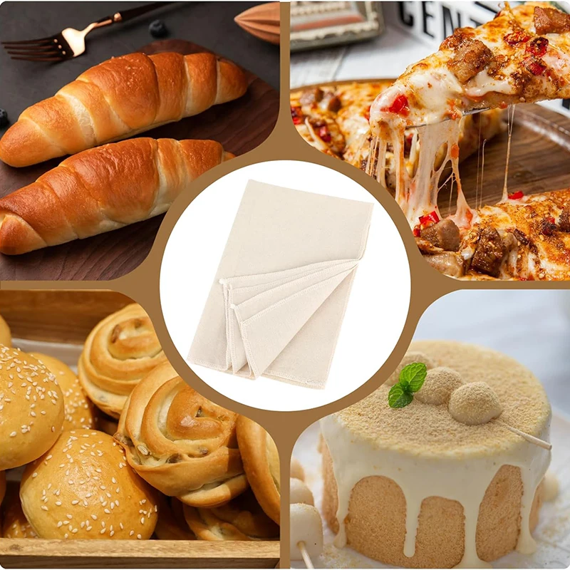 Bakers Couche and Proofing Cloth 100% Cotton Fabric for Bread Dough Baking Shaping Tool for Baguettes,loaves,ciabatta