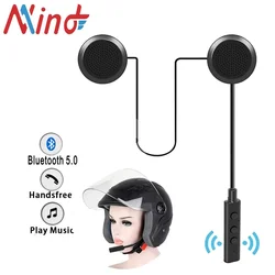 Velev Bluetooth Motorcycle Helmet Headset BT5.0 Wireless Riding Headphone Anti-interference Motor Bike Handsfree Helmet Headsets