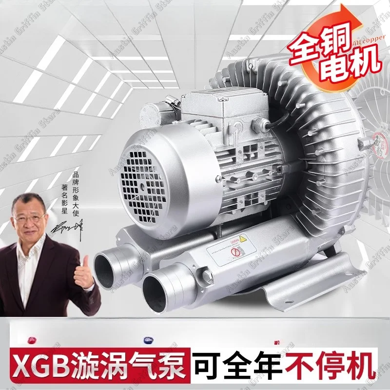 High Pressure Vortex Fan Oxygenated Turbine 220v/380v High Power Strong Suction Industrial Blower Vortex Air Pump