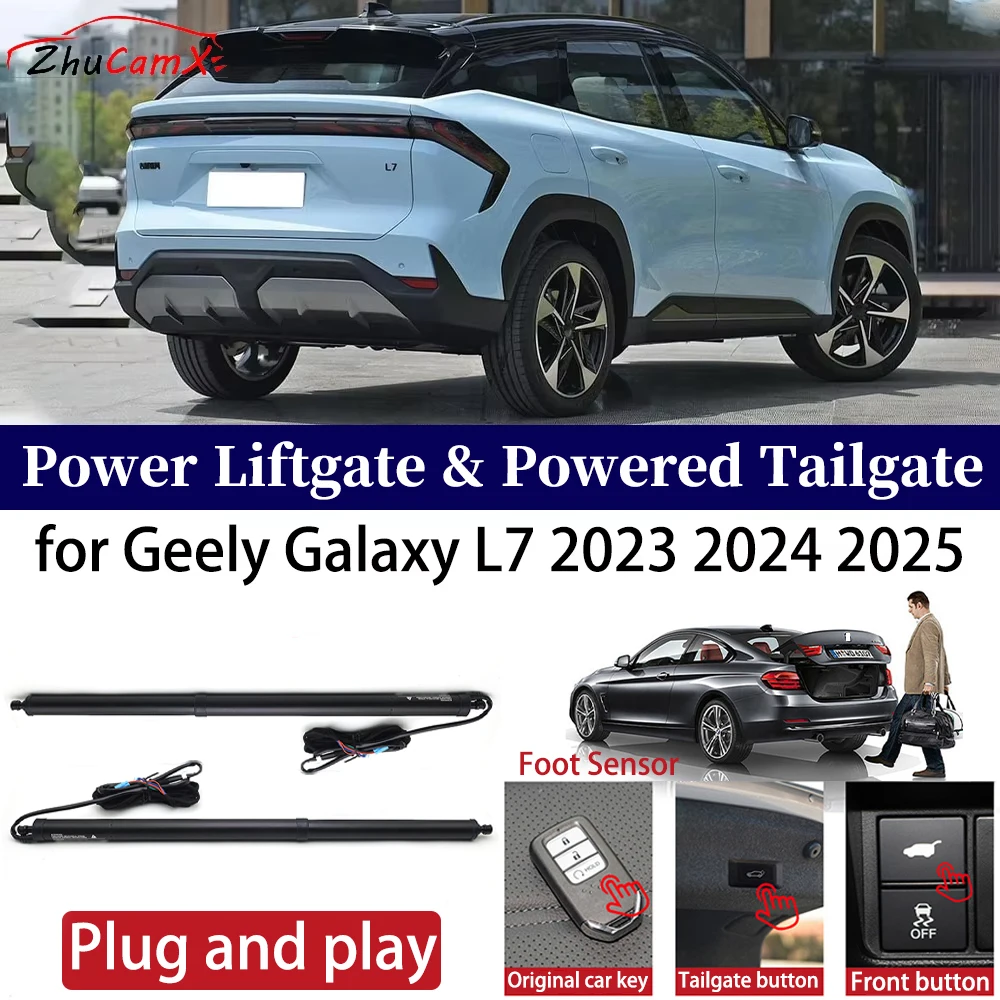 ZhuCamX for Geely Galaxy L7 2023-2025 Car OEM Power Liftgate Automatic One-Click Powered Tailgate Strut opener Plug and play
