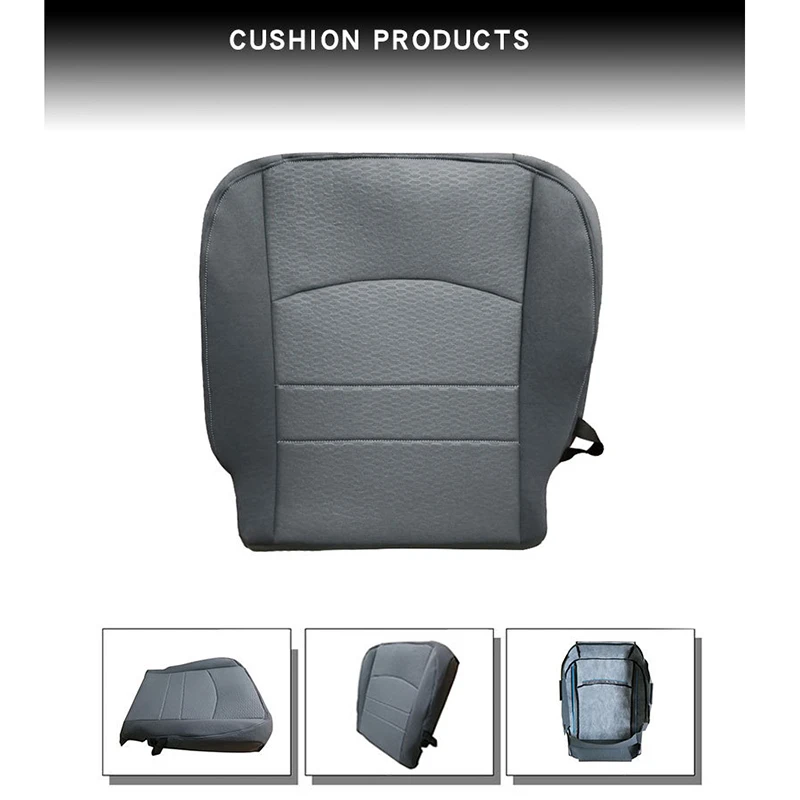 For Dodge Ram 1500 2500 3500 2013 2014 2015 - 2018 Driver Bottom Fabric Seat Cover Replacement Gray