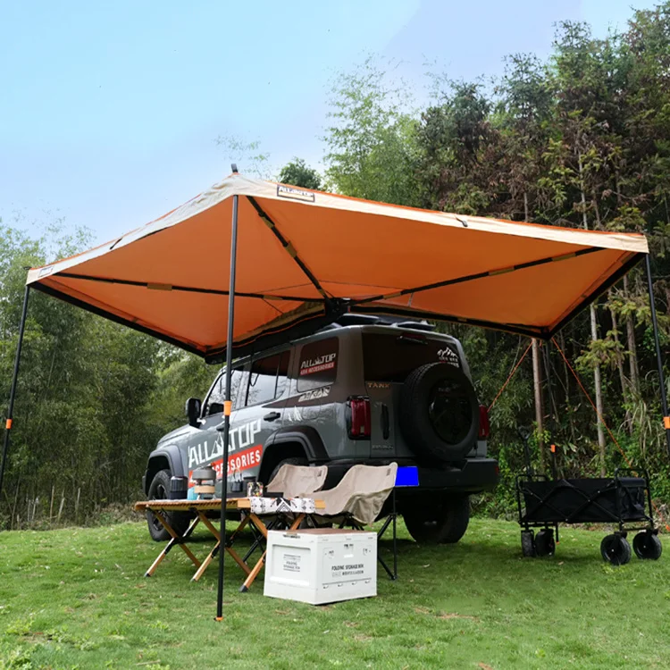 Wholesale 4WD Waterproof Car Awning Tent Camp Foxwing 270 Degree Large Free Standing Car Side Awning for Sale