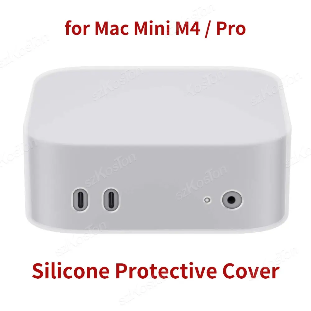 Para 2024 Mac Mini M4 computadora de escritorio funda protectora de silicona apertura precisa cubierta a prueba de polvo a prueba de caídas para Mac Mini M4 Pro PC