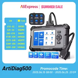 Topdon ArtiDiag500 Car Diagnostic Tool  All Systems OBD2 Diagnostic Scanner Engine ABS SRS Airbag Auto Scan Tool Code Reader