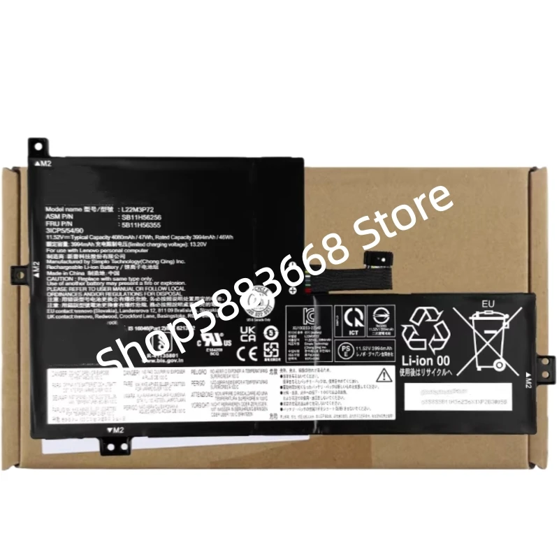 

L22M3P72 L22B3P72 L22C3P72 L22C3P70 L22M3P71 L22D3P71 L22L3P71 L22B3P71 L22C3P71 Battery For Lenovo Yoga Gen 4 100W 300W 500W