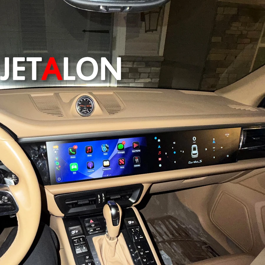 for Porsche Cayenne 2010-2017 12.3 Inch Dual Car Radio Android Upgraded 2025 Interactive Multimedia Video Player with Carplay