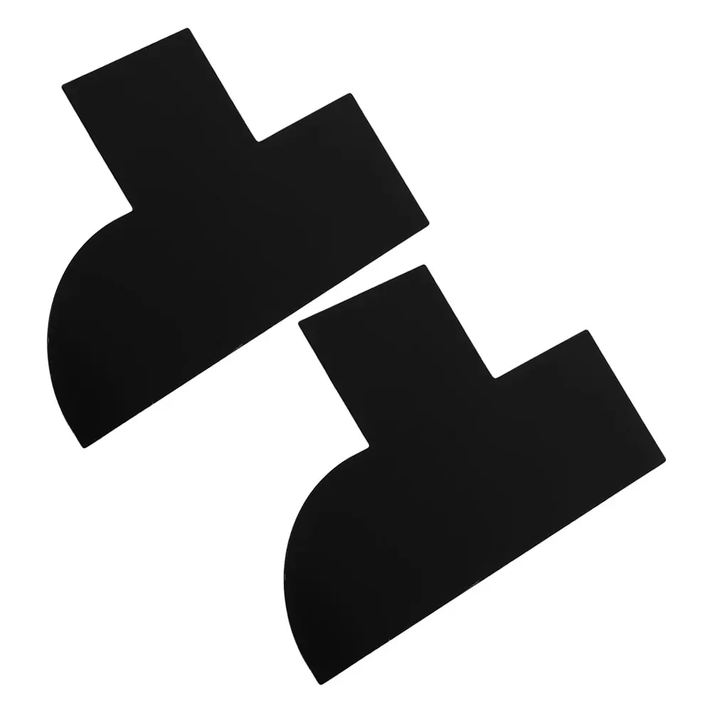 

2pcs Hairline Design For Men Beard Shaping Template Hair Styling Card Barber Line Up Tool Easy Clean Durable Grooming Assistant