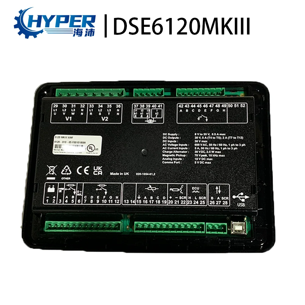 DSE6120MKIII Original Deep Sea AMF Auto Stop Generator Controller Panel Control Module Diesel Genset Spare Parts Genset Accessor