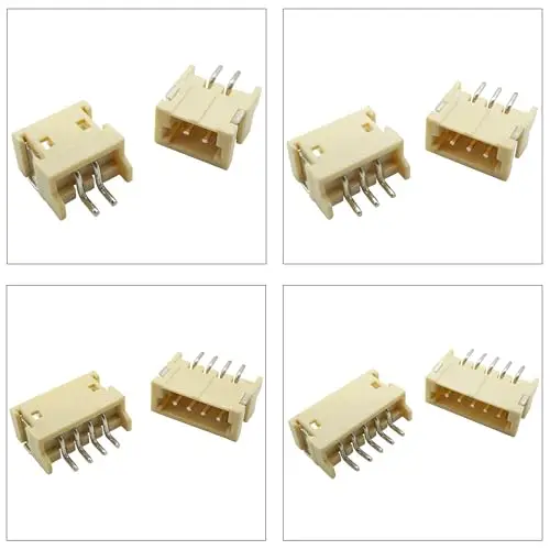 Kit de connecteur de JST, adaptateur de lancement de Jst 1.5mm d'en-tête de ZH1.5 SMT, type latéral JST-ZH d'en-tête à angle droit (ZH1.5-SMT-R/A)