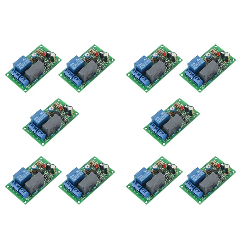 

Hot-10X 220V Relay Board, Power On, Time Delay, Circuit Module, Corridor Switch, Stair Light, D1B5