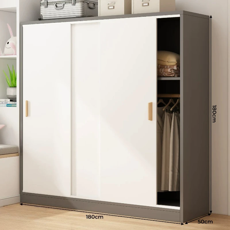 Rail Retro Wardrobes Space Saving Bookcase Open Drawers Wardrobes Cheap Clothes Muebles Para El Hogar Furniture Bedroom