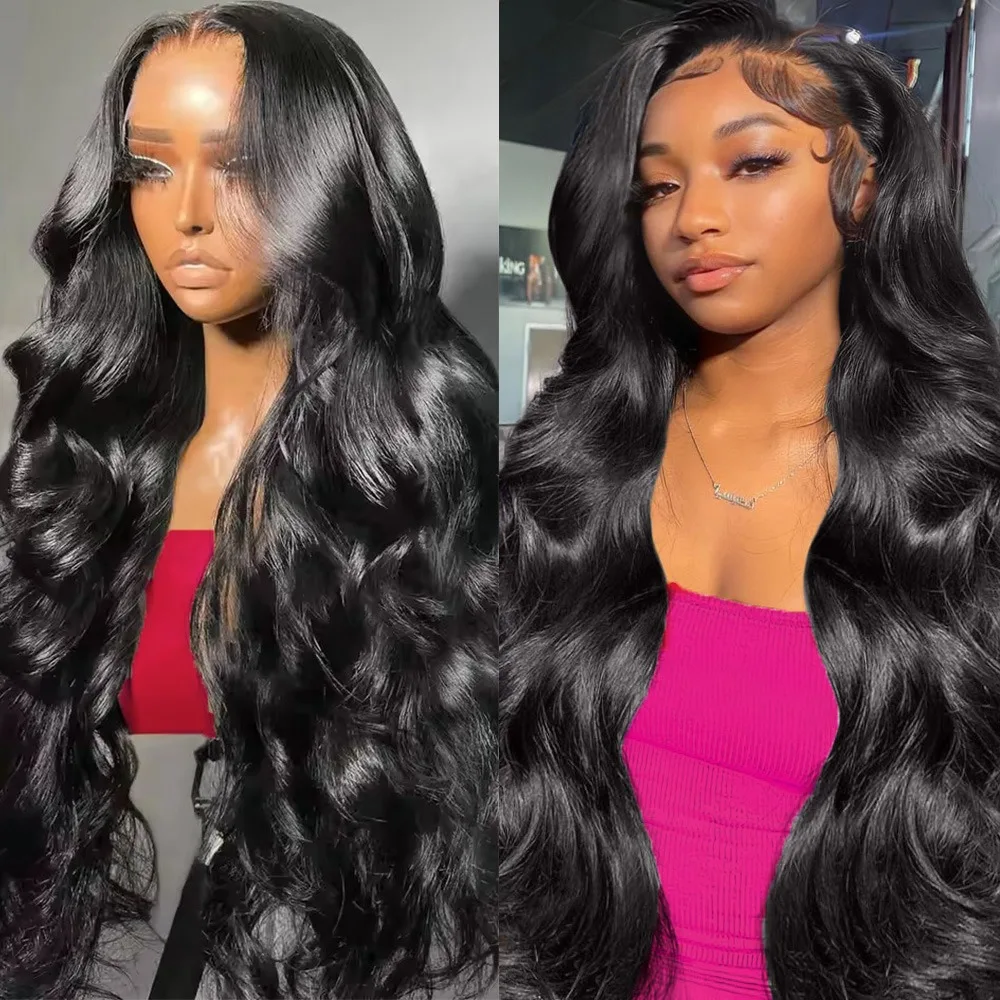 Wig Rambut Brasil Body Wave 38 Inci 5x5 13x6 HD Lace Frontal Wig 13x4 360 Hd Lace Front Wig untuk Wanita Kulit Hitam Pre Plucked Kepadatan 200