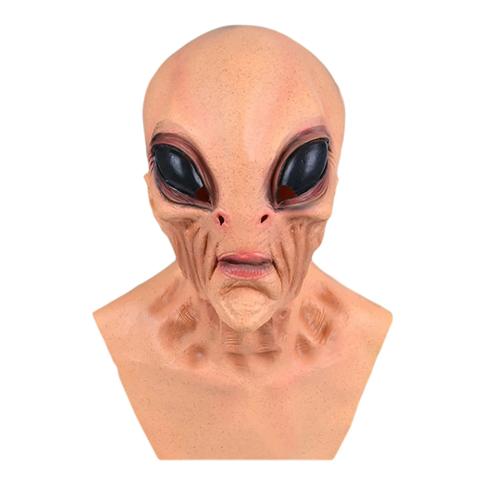 Halloween Alien Face Cover Latex Horror Headgear Shield