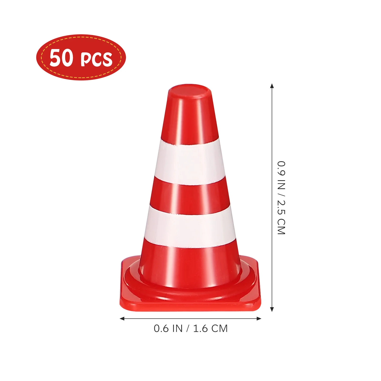 50 Pcs Kids Toys Roadblock Simulation Props Cones Boy Safety Miniature Traffic Roadblocks Child