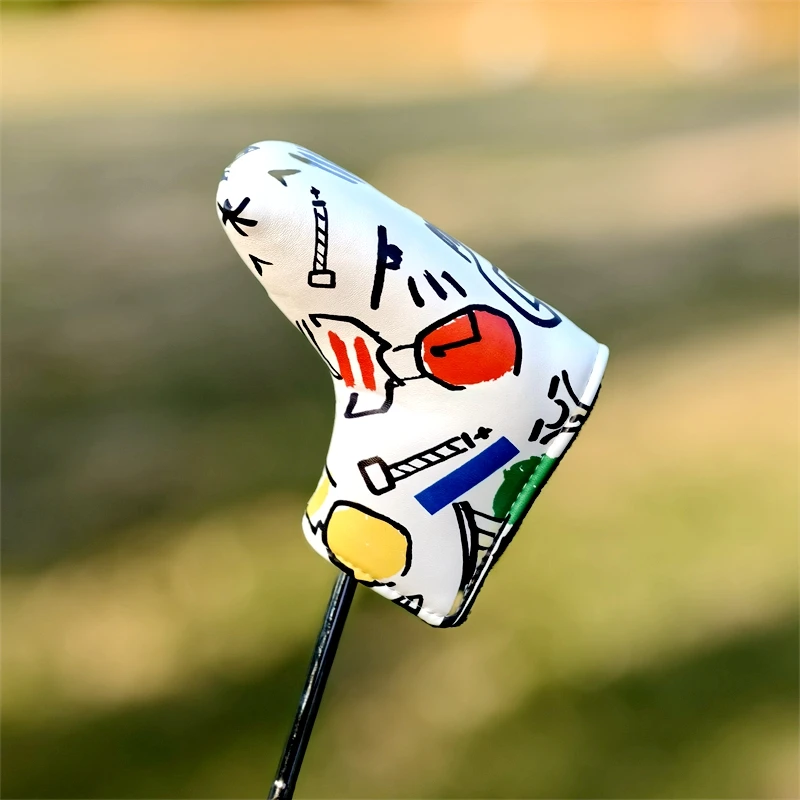 Golf Club Head Cover, Irons Driver, FW UT, Graffiti, Embroidery, 1, 3 UT Putter, Head Cover, Protection, High Quality