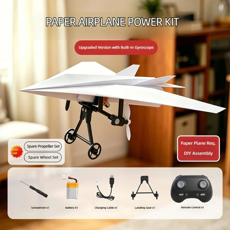 Strengthen Control Paper Aircraft Set with Spinneret Stabilizer – Artisanal Electric Remote Control Plane with Dualized A2UB