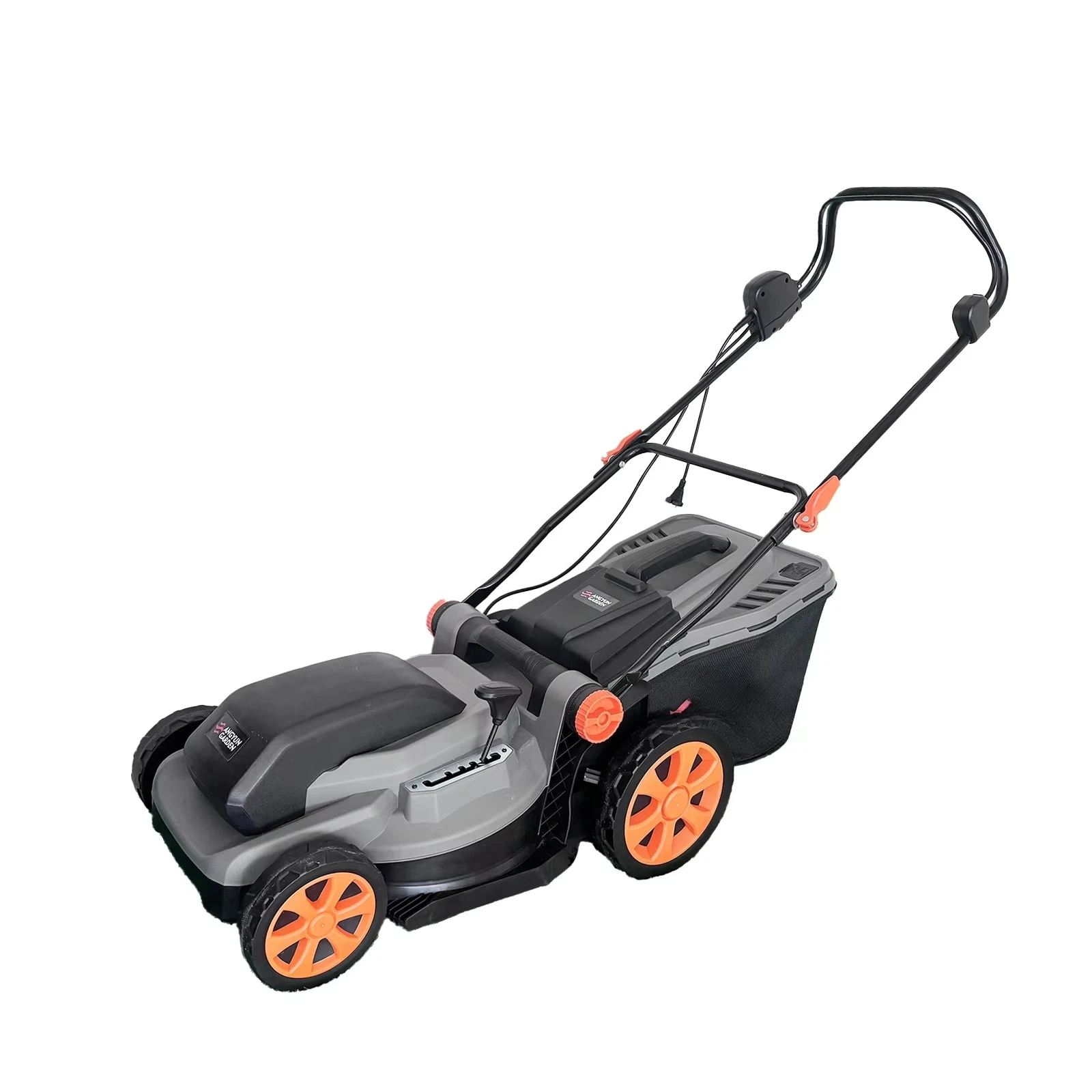 1600W Electric Lawn Mower with Self-Propelled Feature Folding Handle Grass Box