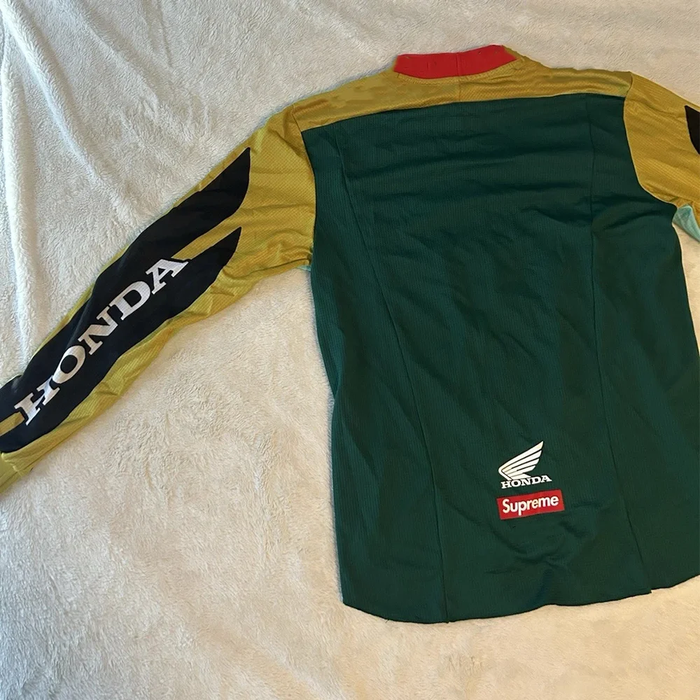 بدلة سباق عصرية من Honda ملابس رياضية كاجوال قابلة للتنفس للرجال والنساء بدلة ركوب الدراجات بأكمام طويلة تي شيرت سريع الجفاف