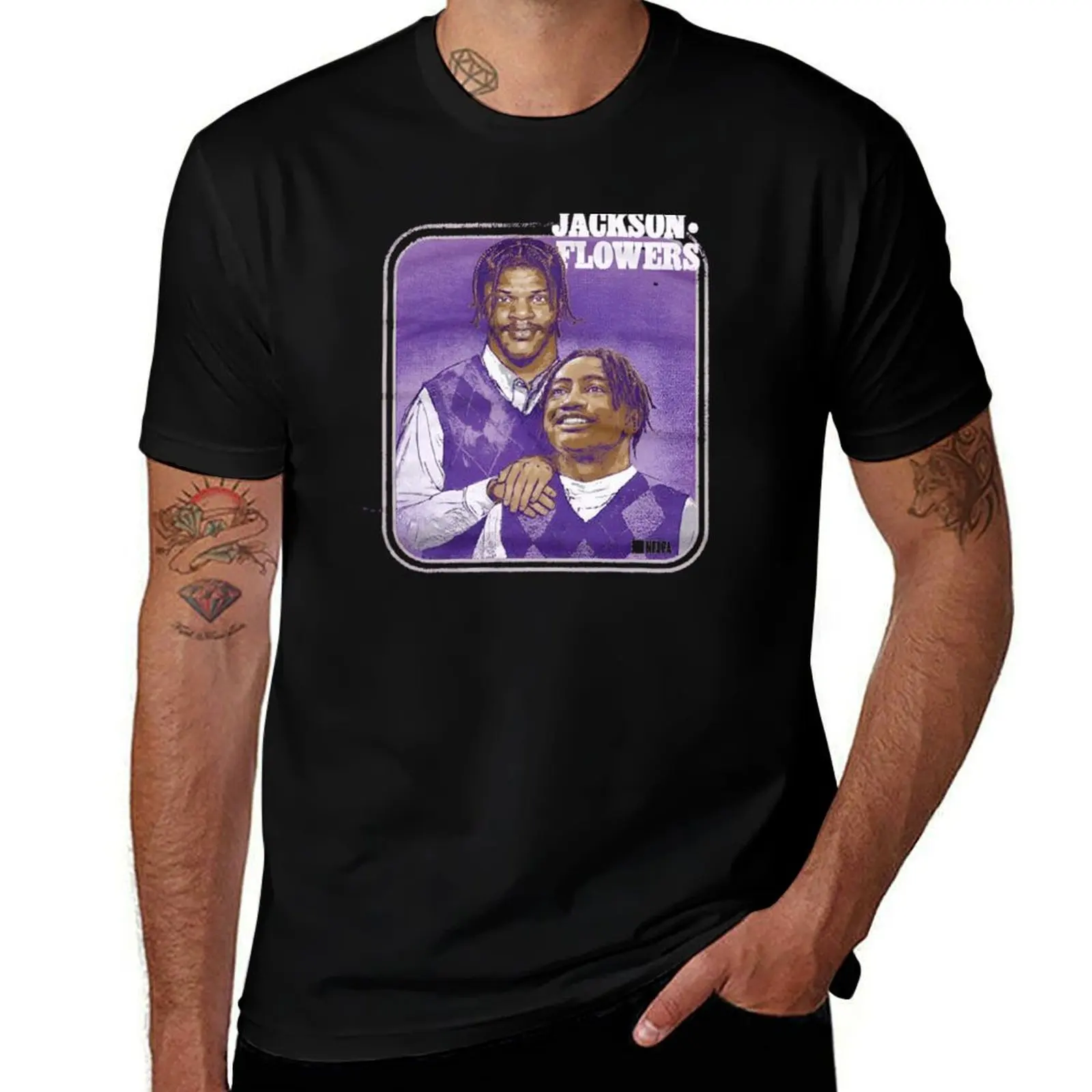 

Lamar Jackson And Zay Flowers The Brothers T-Shirt blanks plus sizes oversized t shirt men