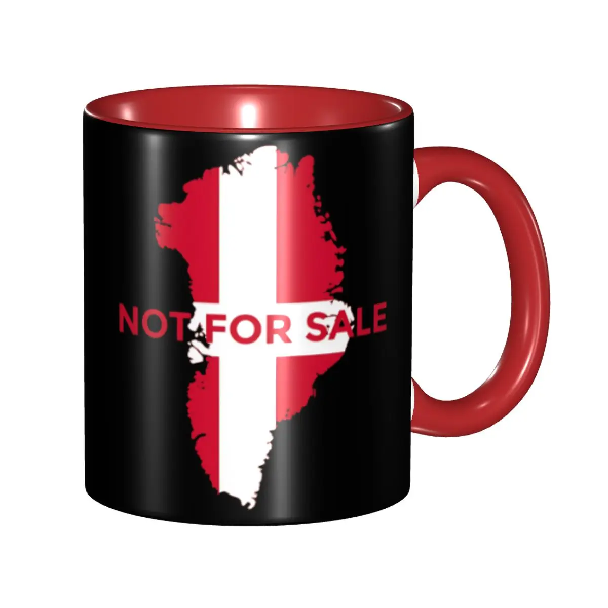 

New Hands Off Greenland Is Not For Sale MGGA Merch Mugs Funny Tea Cup