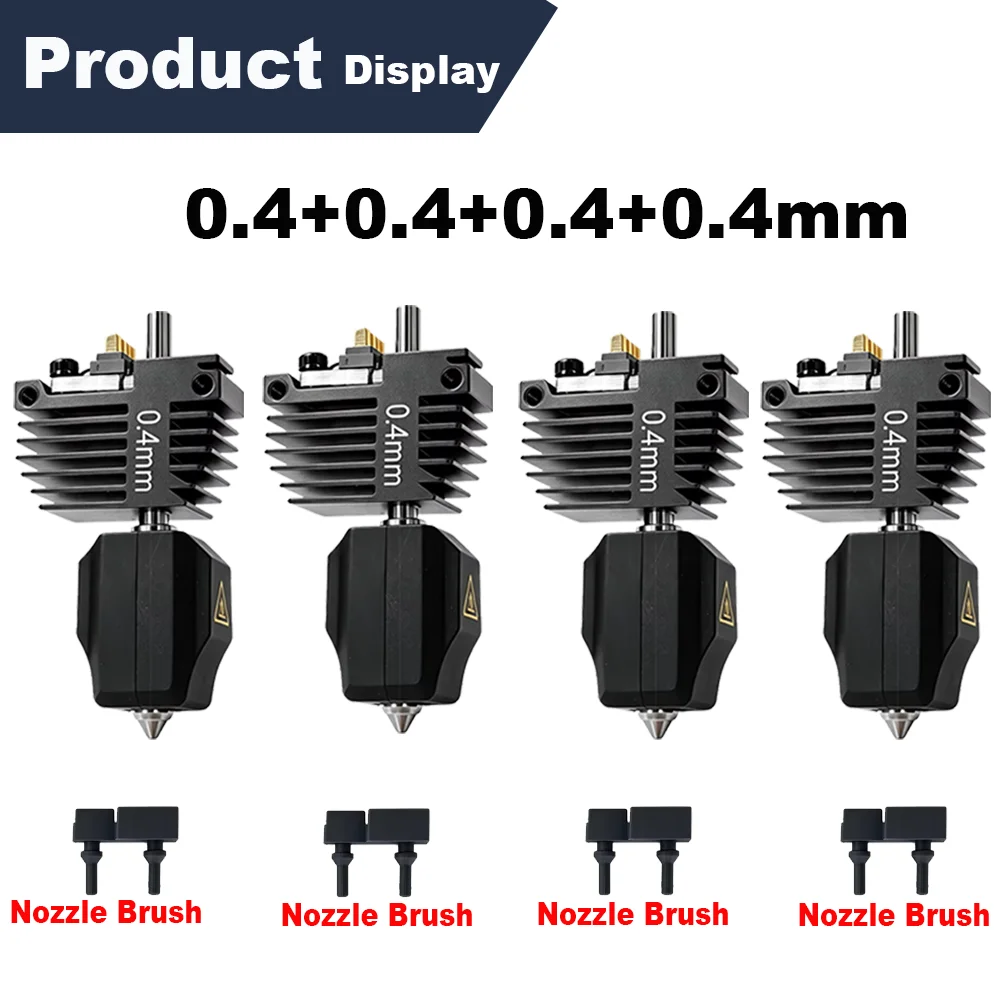 C5 Hotend-mondstukset voor Flashforge Creator 5 en 5 Pro, met snelle verwisselingsfunctie, gemaakt van gehard staal, verkrijgbaar in de maten 0,25/0,4/0,6/0,8 mm, vervangingsonderdelen voor de