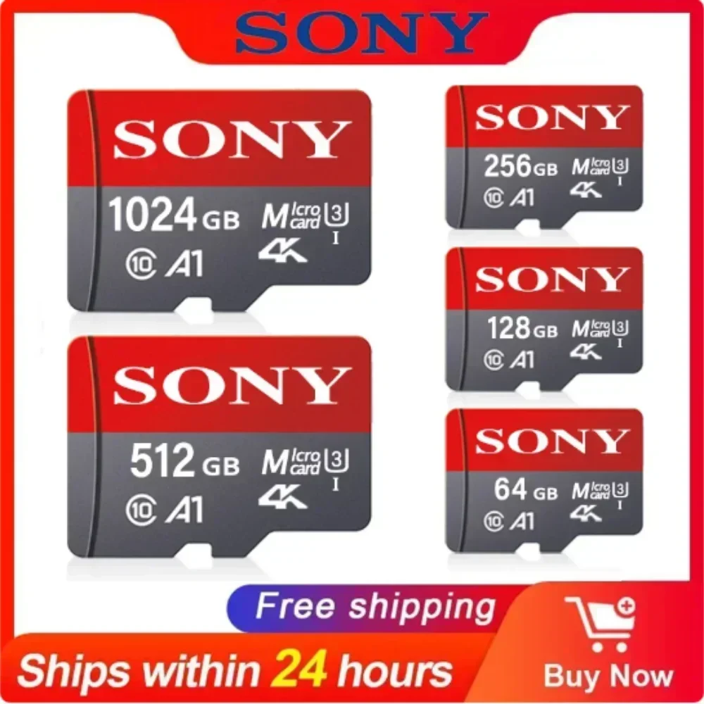 

SONY 1TB Ultra Micro TF micro sd card 4K 512GB 256GB 128GB Mini Flash Sd Card 128GB High Speed SD Card For Phone/PC/Desktop/Mac