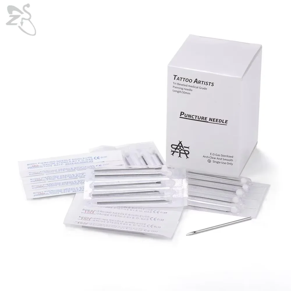 14Pcs Body Piercing Tool Kit, Professional Self Piercing