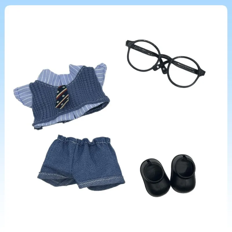 

Suitable For 17cm Labubu Doll Clothing British Style School Uniform Set Compatible with V1V2V3 School Uniform Vinyl Doll Apparel