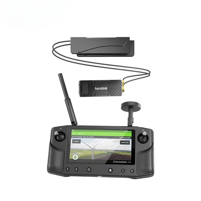 Hex Herelink 1.1 Remote controller QGC mavlink support ArduPilot PX4 Airunit wireless digital transmission system HDMI