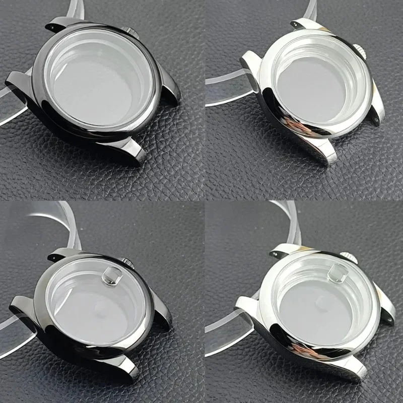 

36/39mm NH35 Watch Case Oyster Style Beveled Stainless Steel Transparent Case with Sapphire Glass Suitable for NH35/36 Movement