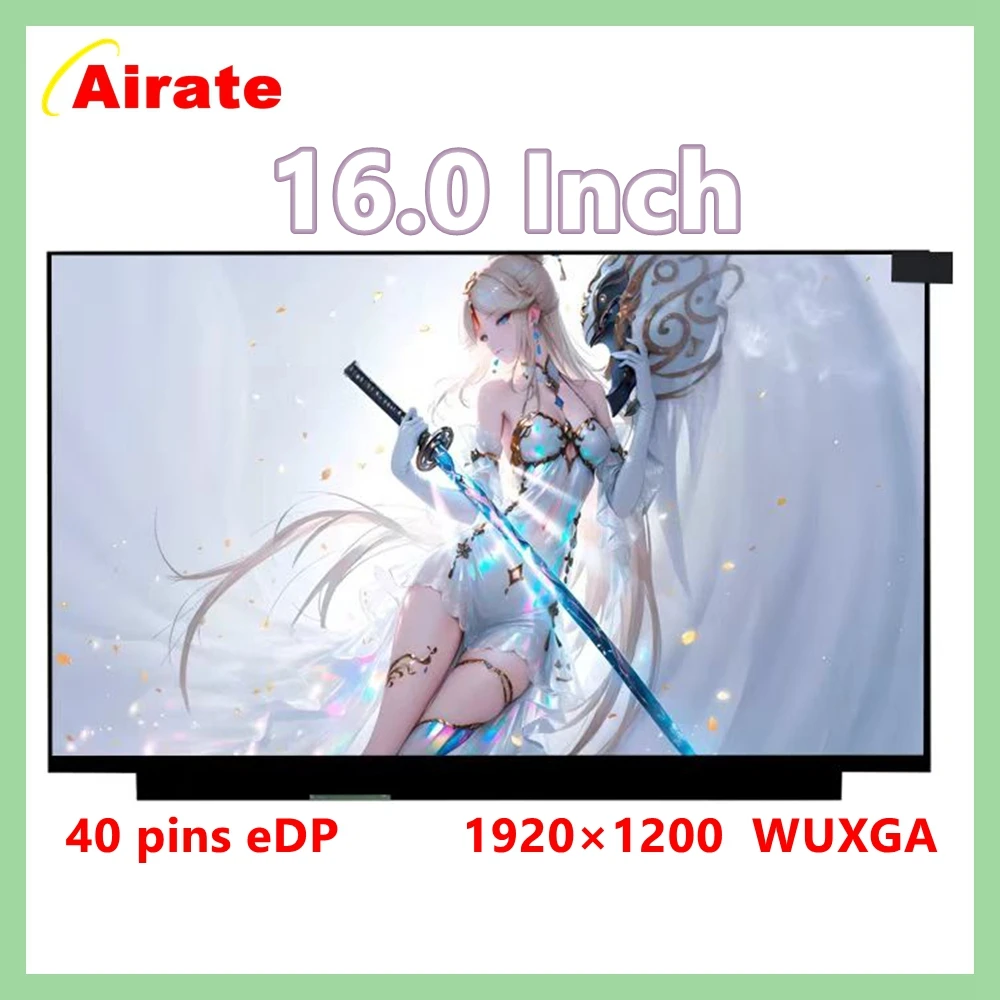

NE160WUM-NX1 V18.0 NE160WUM NX1 Оригинальный НОВЫЙ 16-ДЮЙМОВЫЙ ЖК-экран для ноутбука без сенсорной панели IPS 1920x1200 EDP 40 контактов 120 Гц